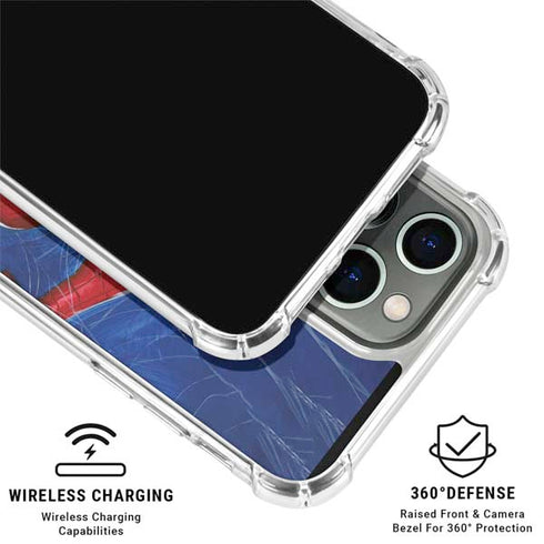 Marvel Spiderman World of Webs iPhone 15 Pro Clear Case
